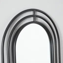 Hippodrome Black Oval Mirror 