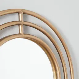 Hippodrome Antique Gold Oval Mirror 