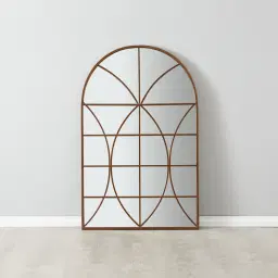 Flavius Arch Mirror -  Brass Colour
