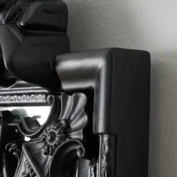 Perry Matte Black Rectangle Mirror 