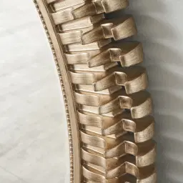 Malia Antique Gold Oval Mirror