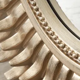 Malia Antique Gold Oval Mirror