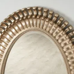 Malia Antique Gold Oval Mirror