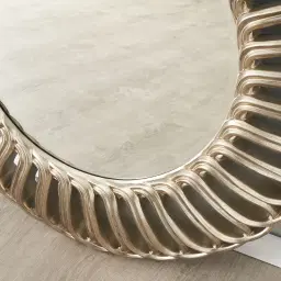 Kali Antique Gold Round Mirror