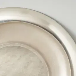 Zander Silver Round Mirror