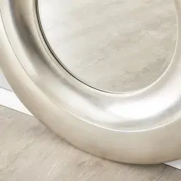 Zander Silver Round Mirror