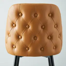 Winston II Autumn Brown Vegan Leather Bar Stool - 74cm