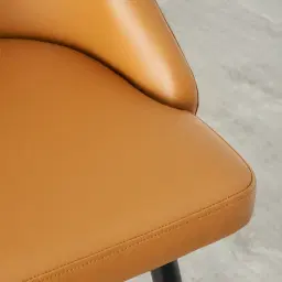 Winston II Autumn Brown Vegan Leather Bar Stool - 74cm