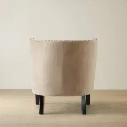 Vogue Beige Velvet Chair 