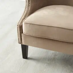 Vogue Beige Velvet Chair 