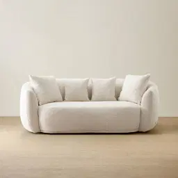 Everett Cream Boucle 2-Seater Sofa