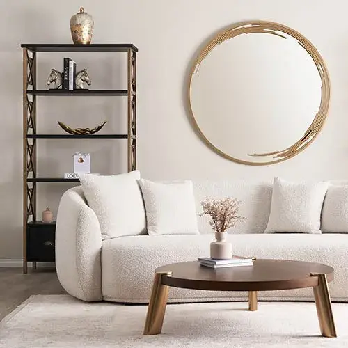 Everett Cream Boucle 2-Seater Sofa