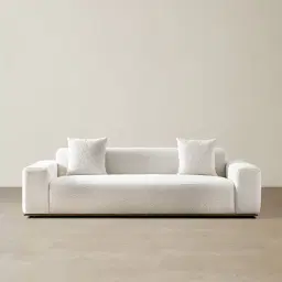 Callie Cream Boucle 3-Seater Sofa