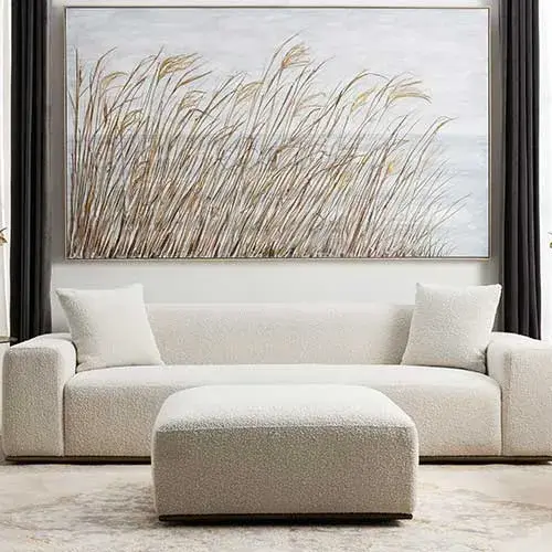 Callie Cream Boucle 3-Seater Sofa