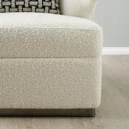 Arlo Charcoal and Vanilla Boucle Occasional Chair