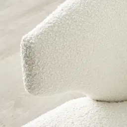 Arlo Light Grey and Vanilla Boucle Occasional Chair