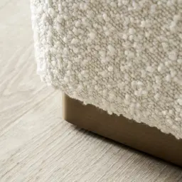 Arlo Light Grey and Vanilla Boucle Occasional Chair