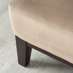 Berdine Beige Velvet Occasional Chair