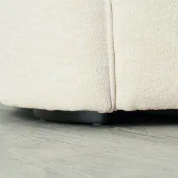 Ava Cream Fabric 2-Seater Sofa