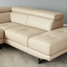 Aster Almond Cream Modular Right Chaise Lounge 