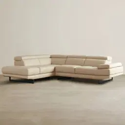 Aster Almond Cream Modular Left Chaise Lounge  