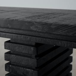 Rafiki Black Mango Wood Dining Table - Medium 