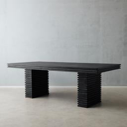 Rafiki Black Mango Wood Dining Table - Large 