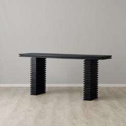 Rafiki Black Mango Wood Console Table 