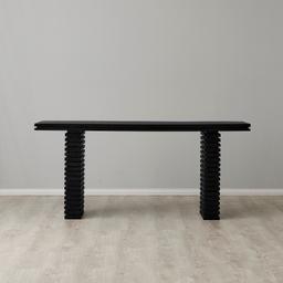 Rafiki Black Mango Wood Console Table 