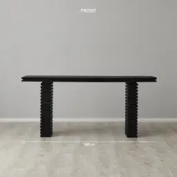 Rafiki Black Mango Wood Console Table 