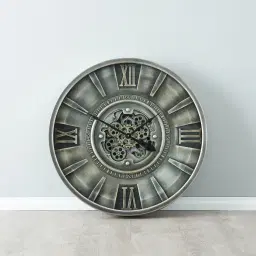 Harry Silver Wall Clock 