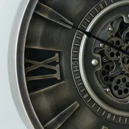 Harry Silver Wall Clock 