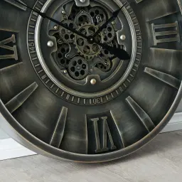 Harry Silver Wall Clock 