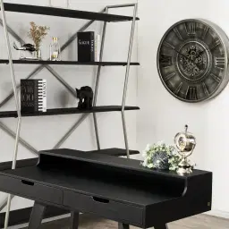 Dahlia Black Wooden Desk 