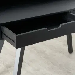 Dahlia Black Wooden Desk 