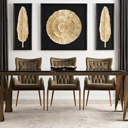 Leilani Black and Gold Paper Shadow Box 