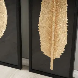 Marigold Black and Gold Paper Shadow Box 