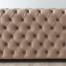 Kelly Beige Vegan Leather 3-Seater Sofa 