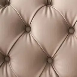 Kelly Beige Vegan Leather 3-Seater Sofa 