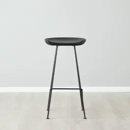 Samba Black Acacia Wood Bar Stool 