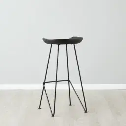Samba Black Acacia Wood Bar Stool 