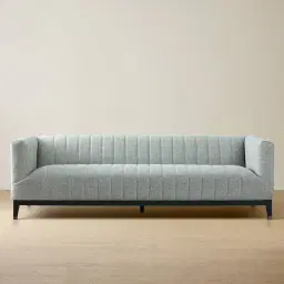 Astoria III Mid Grey Woven Fabric 3-Seater Sofa