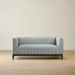 Astoria III Mid Grey Woven Fabric 2-Seater Sofa