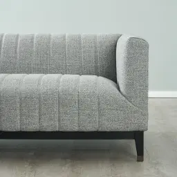 Astoria III Mid Grey Woven Fabric 2-Seater Sofa