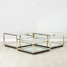 Cameron Champagne Gold Coffee Table