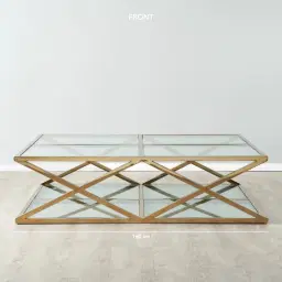 San Marco ll Champagne Gold Coffee Table