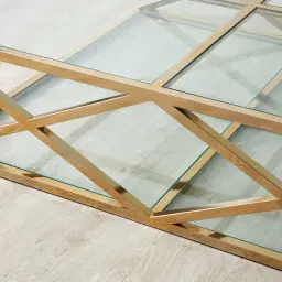 San Marco ll Champagne Gold Coffee Table