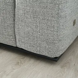 Erica Mid Grey Woven Fabric 4-Seater Sofa