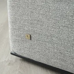 Erica Mid Grey Woven Fabric 3-Seater Sofa 