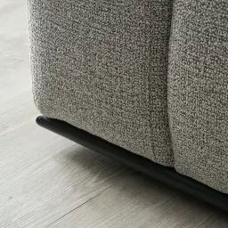 Erica Mid Grey Woven Fabric 3-Seater Sofa 
